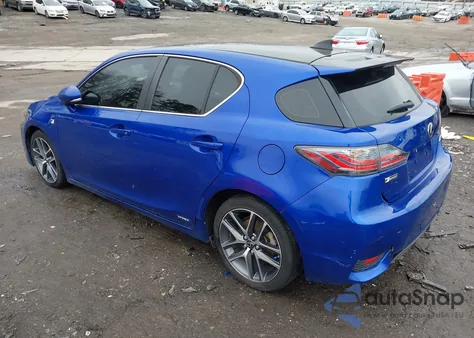 2016 Lexus Ct 200H из США, поврежденный, VIN JTHKD5BH7G2271843